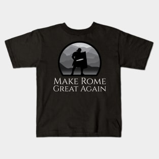 Ancient Roman Legionary - Make Rome Great Again - Military History Kids T-Shirt